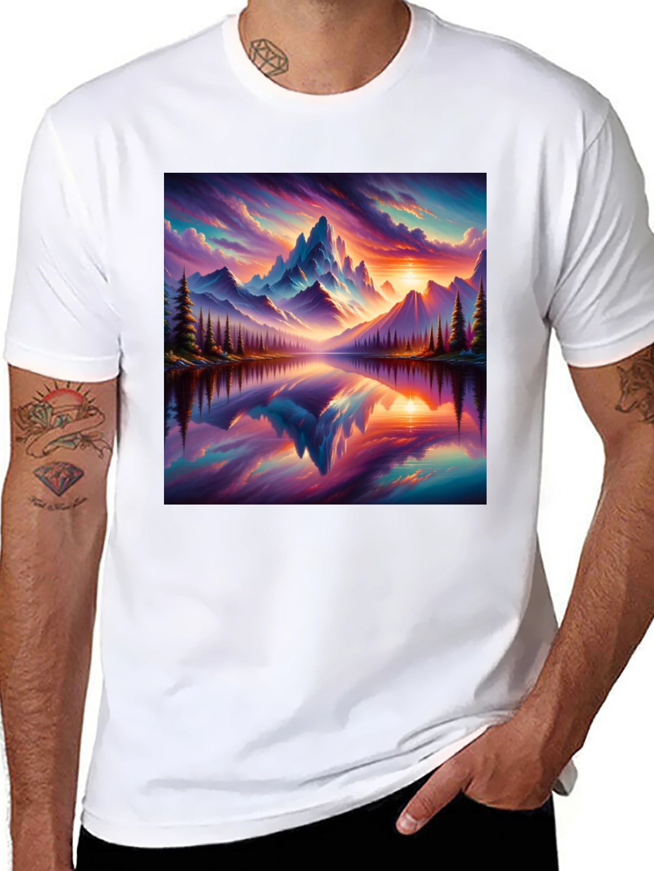 Mountain Lake Graphic Tee