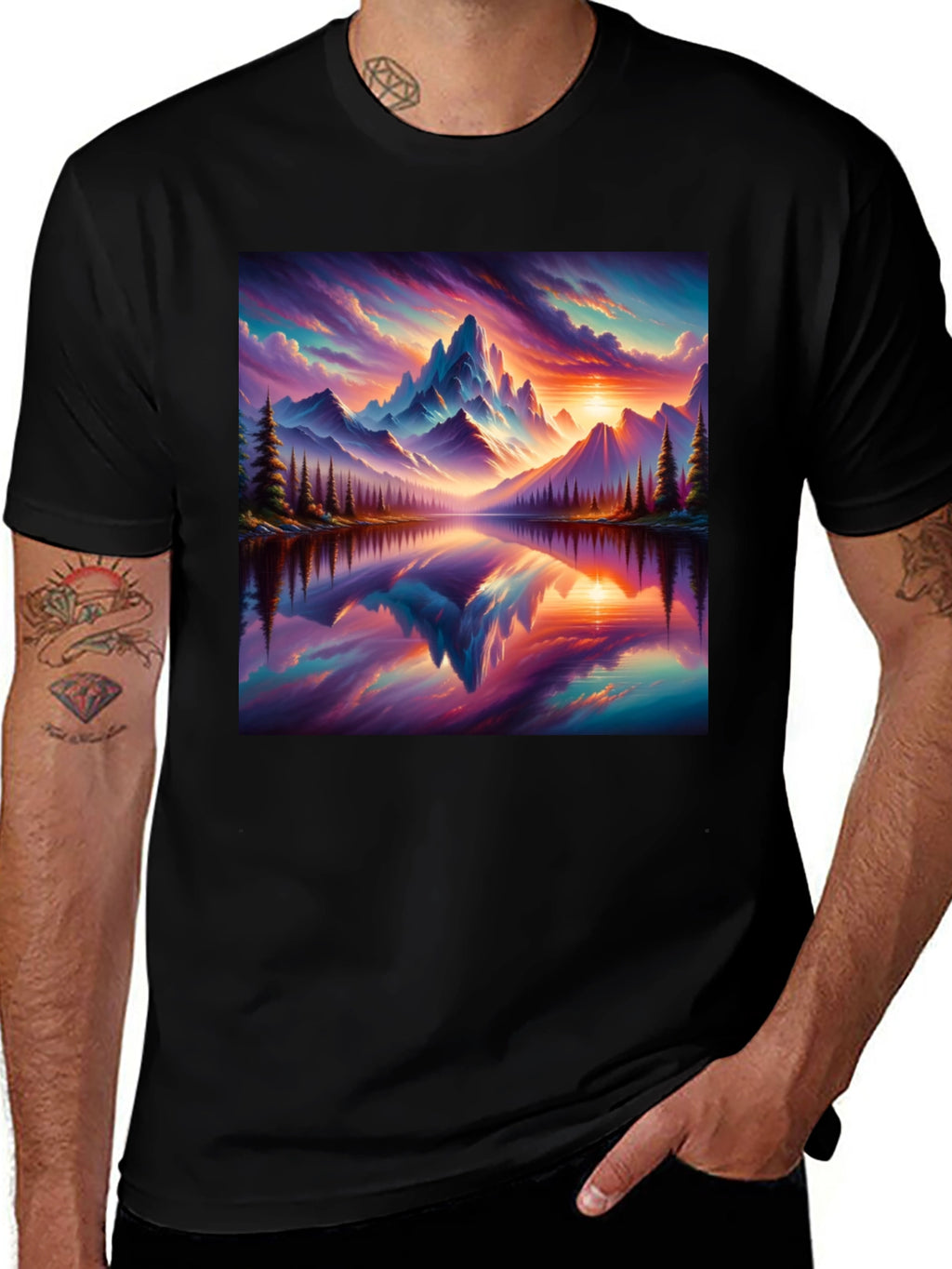 Mountain Lake Graphic Tee