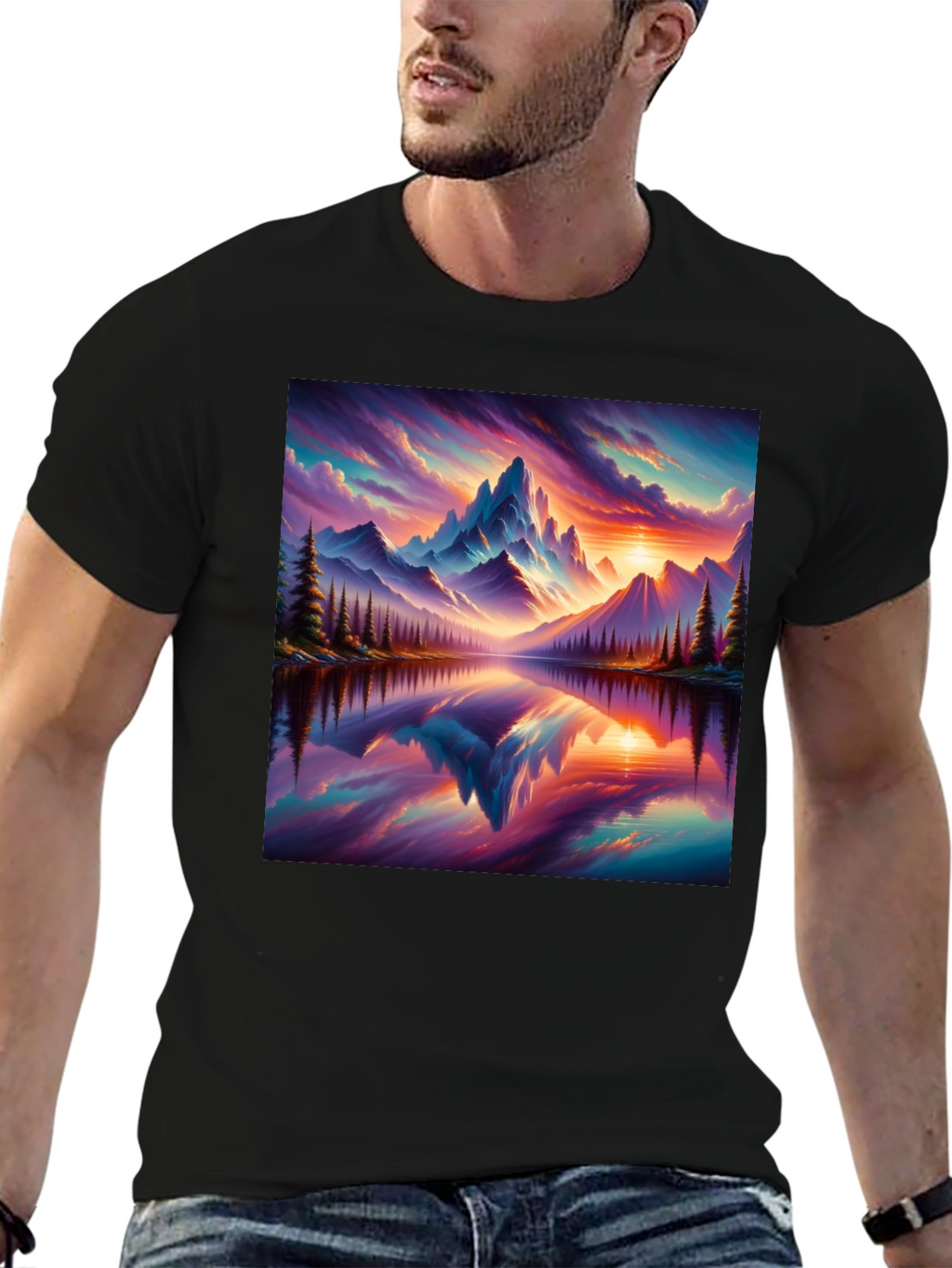 Mountain Lake Graphic Tee