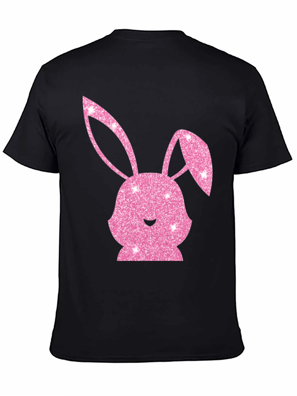 Easter Bunny T-Shirt - Sparkly Pink Bunny Design