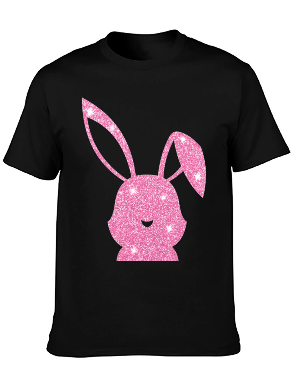 Easter Bunny T-Shirt - Sparkly Pink Bunny Design