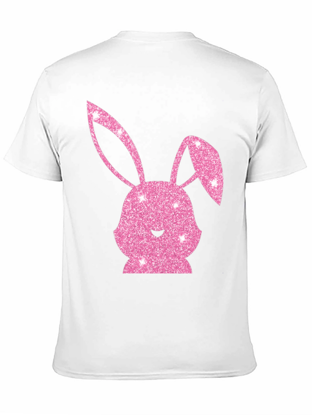 Easter Bunny T-Shirt - Sparkly Pink Bunny Design