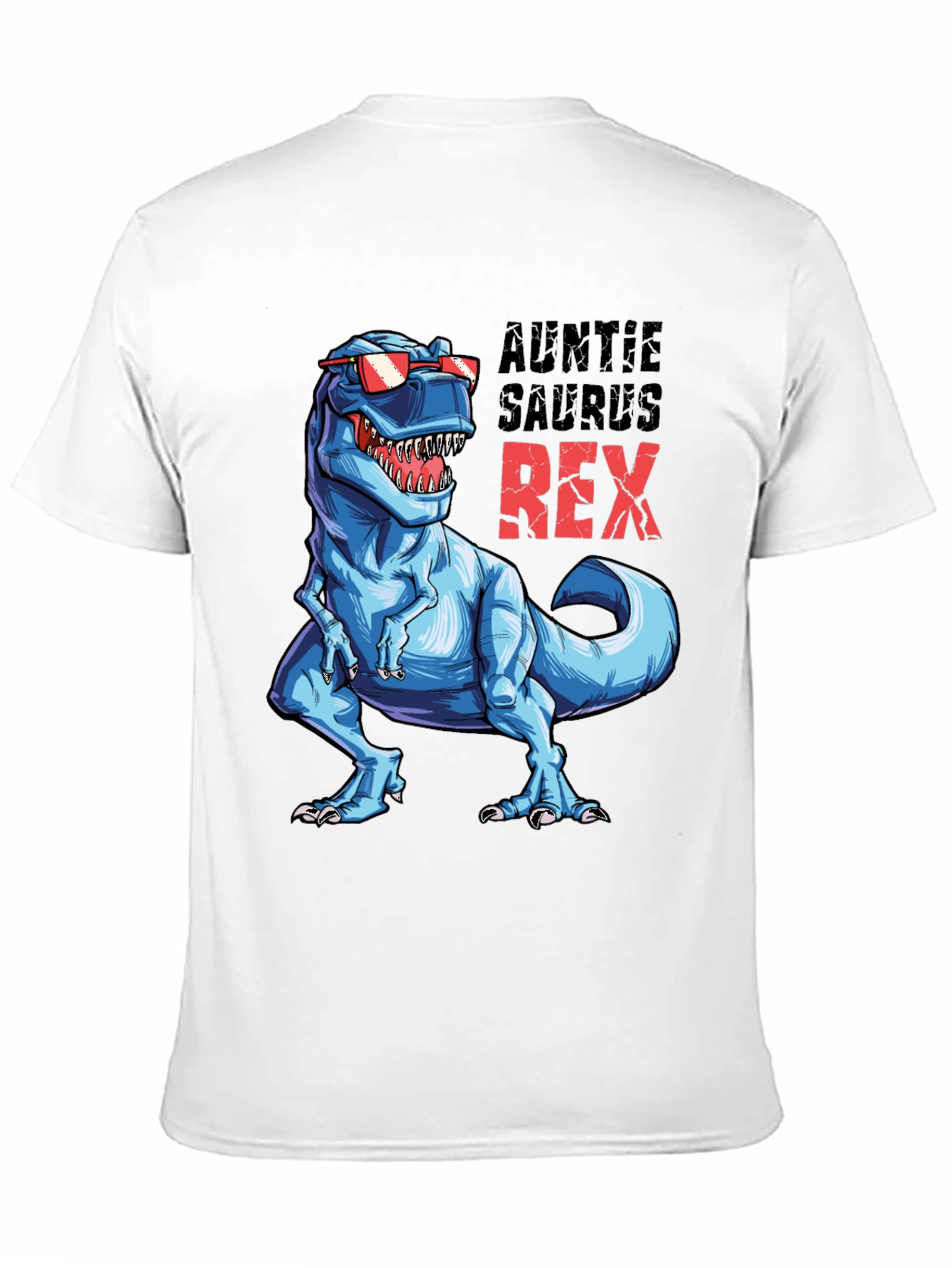 Auntie Saurus Rex T-Shirt - Fun Dino Tee