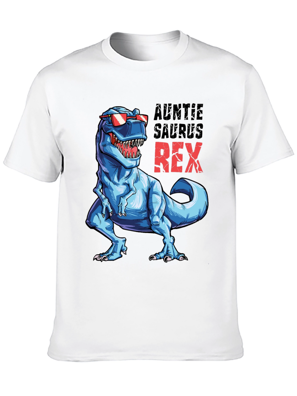 Auntie Saurus Rex T-Shirt - Fun Dino Tee
