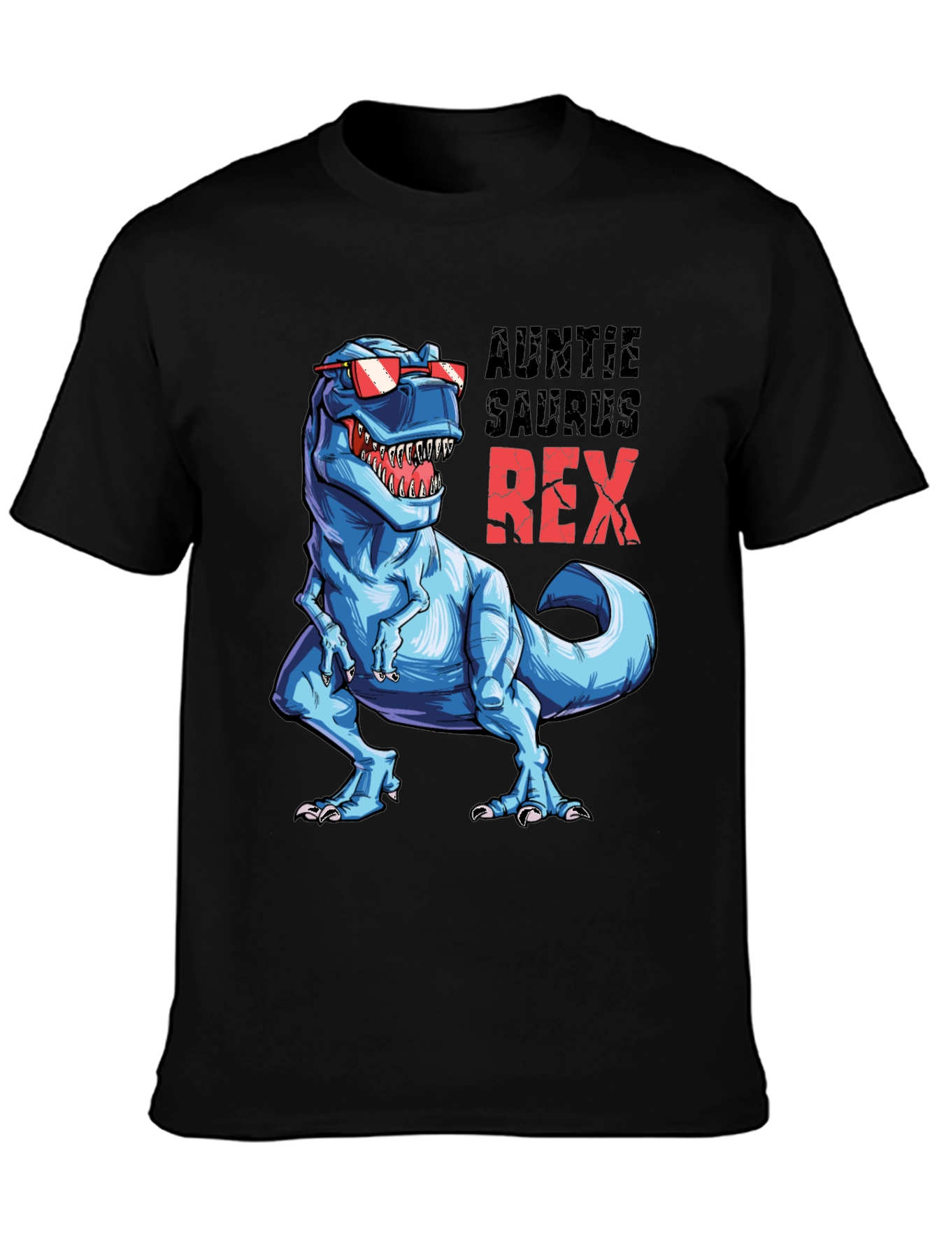 Auntie Saurus Rex T-Shirt - Fun Dino Tee