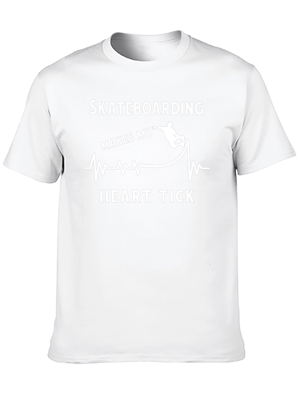 Skateboarding Makes My Heart Tick Graphic Tee