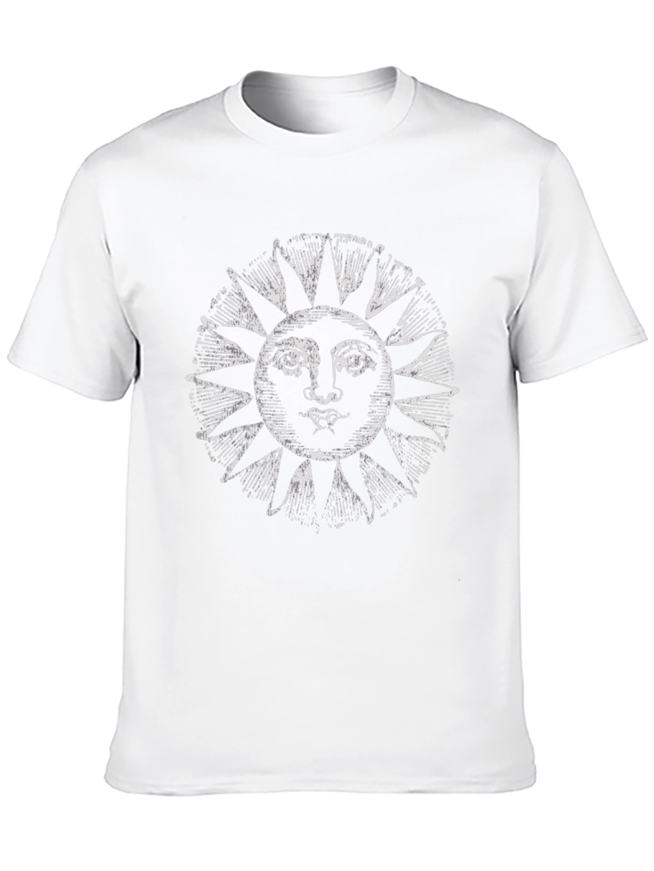 Sun Graphic T-Shirt - Black Cotton Tee