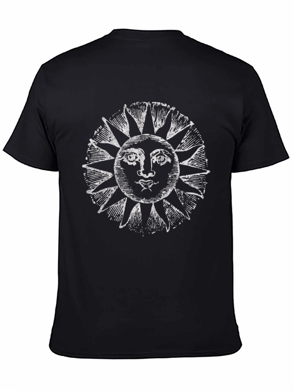 Sun Graphic T-Shirt - Black Cotton Tee