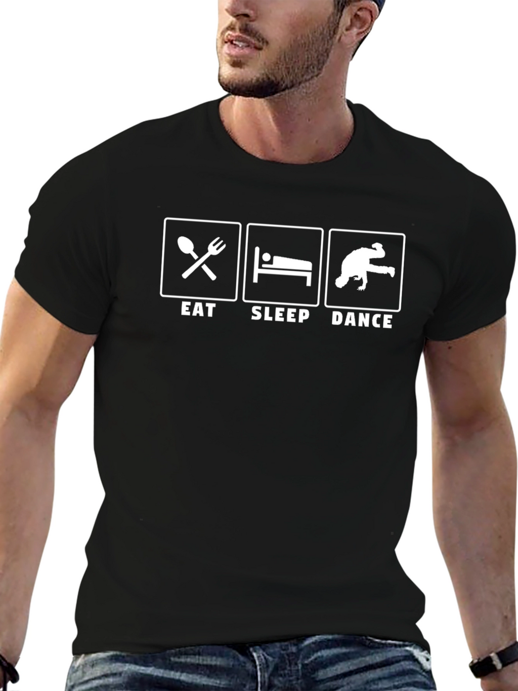 Eat Sleep Dance T-Shirt - Black Graphic Tee