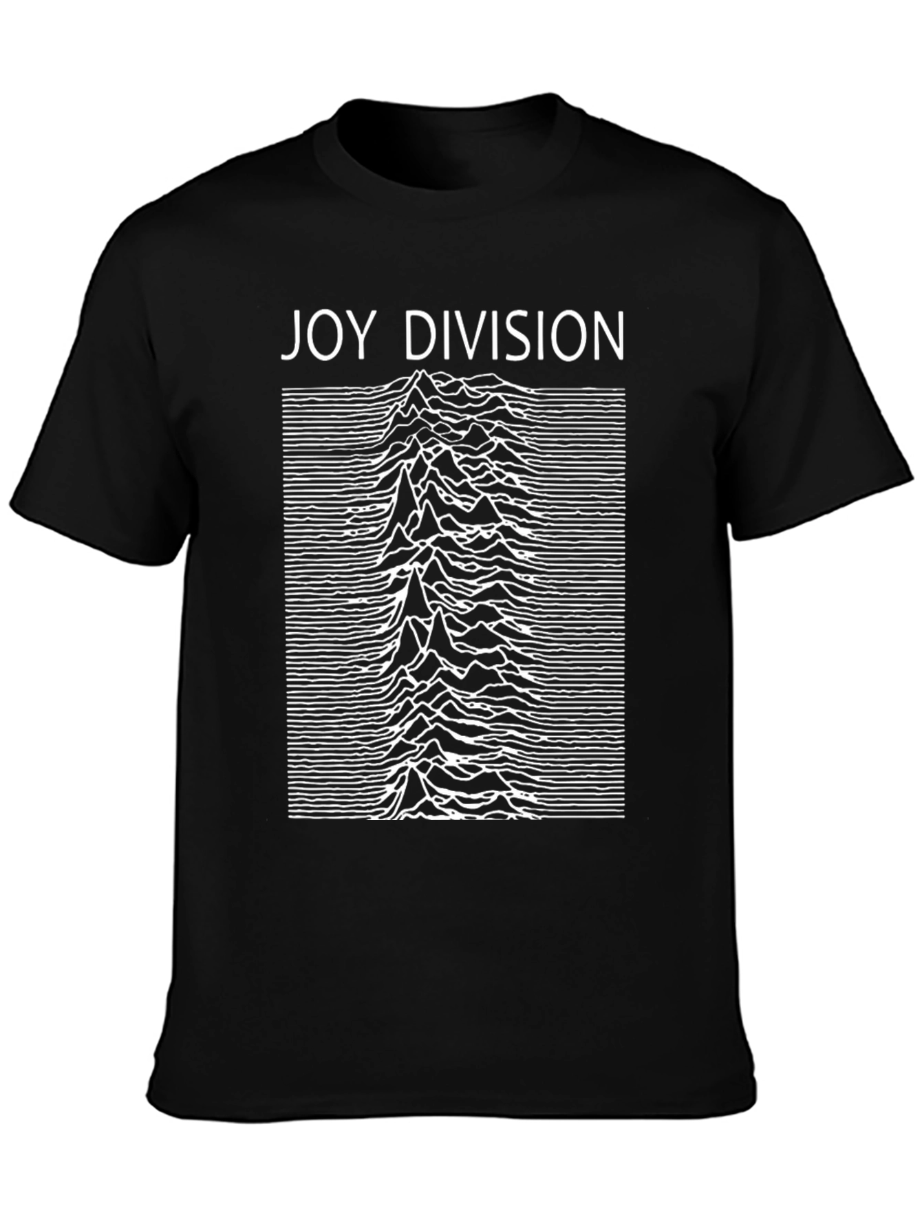 Joy Division Unknown Pleasures Black Graphic Tee