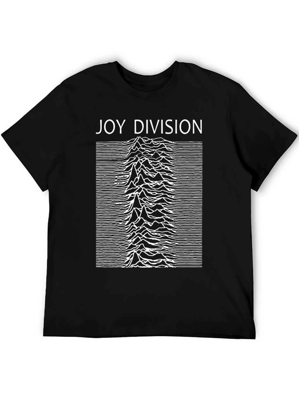 Joy Division Unknown Pleasures Black Graphic Tee
