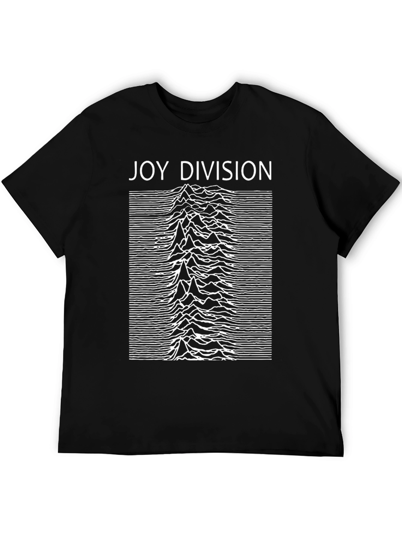 Joy Division Unknown Pleasures Black Graphic Tee