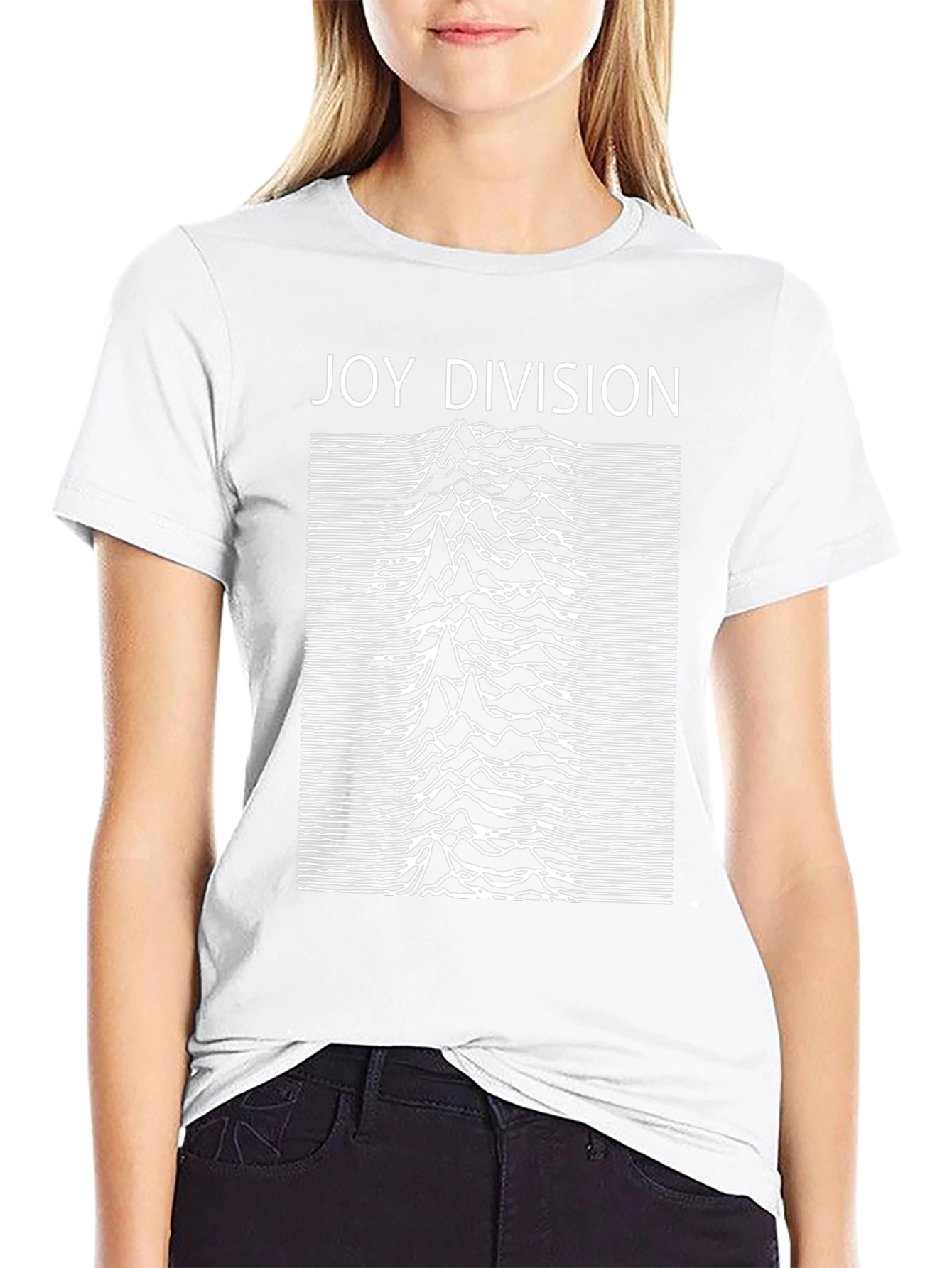 Joy Division Unknown Pleasures Black Graphic Tee