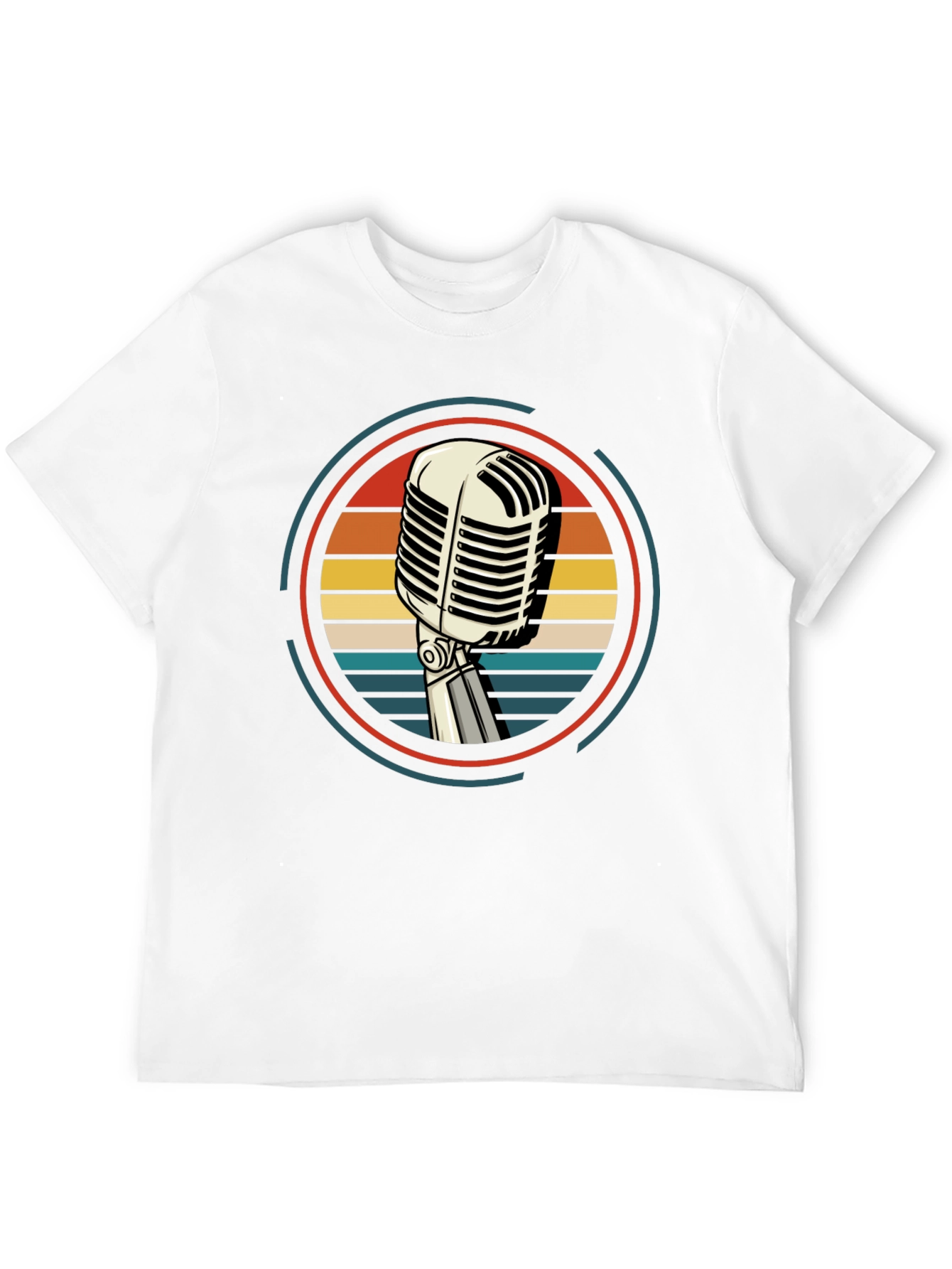 Retro Microphone Graphic Tee