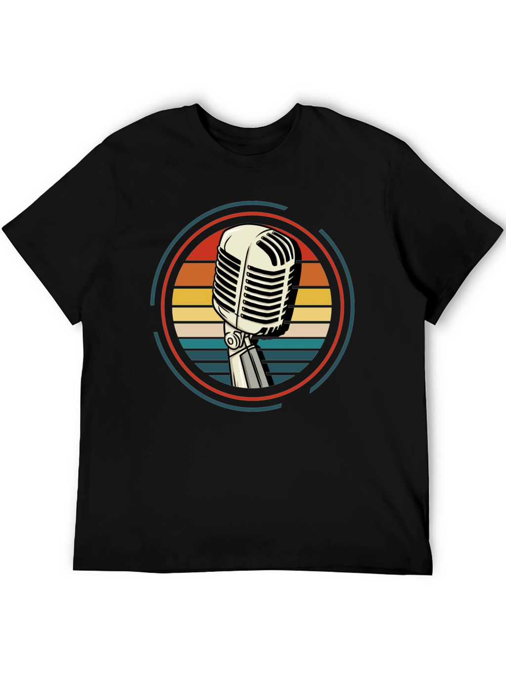 Retro Microphone Graphic Tee