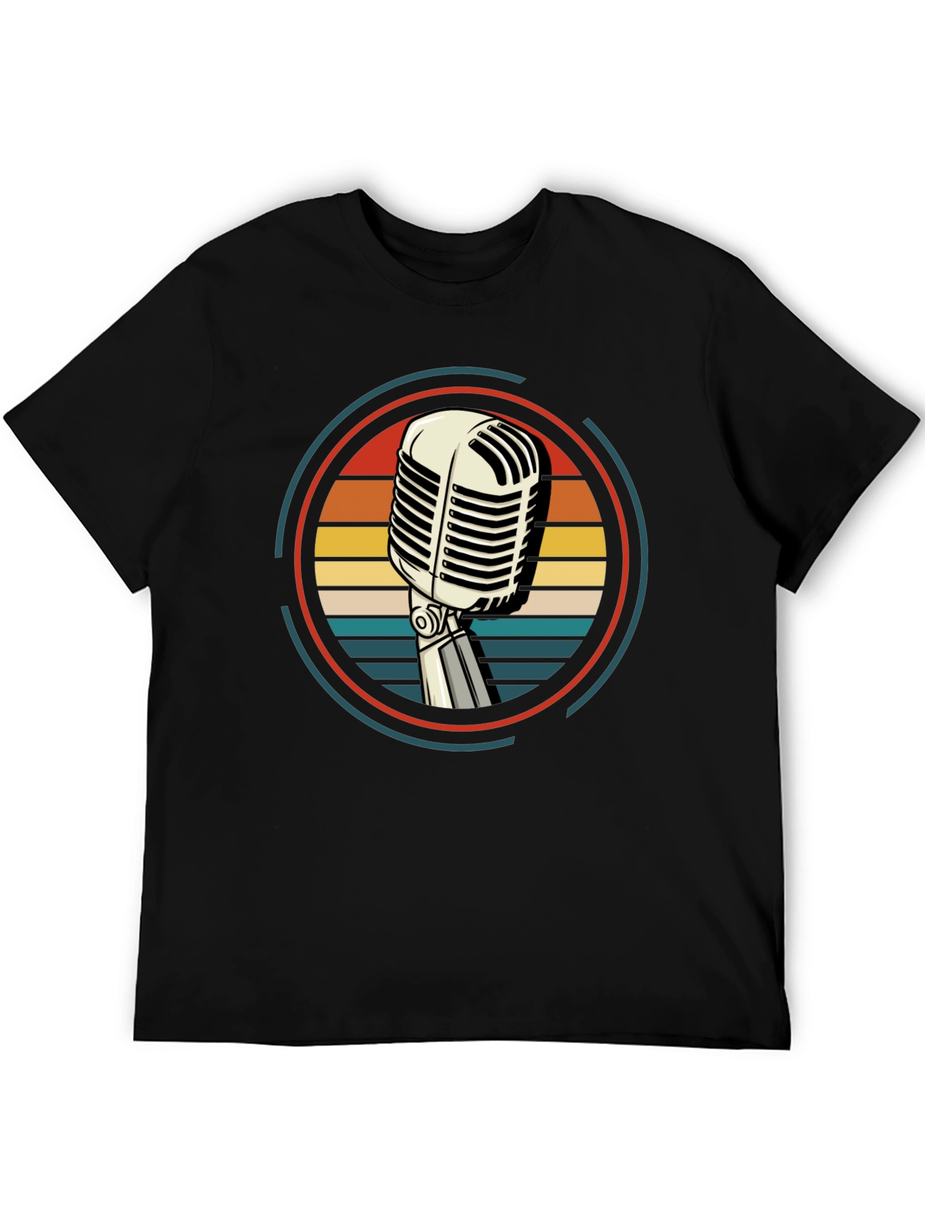Retro Microphone Graphic Tee