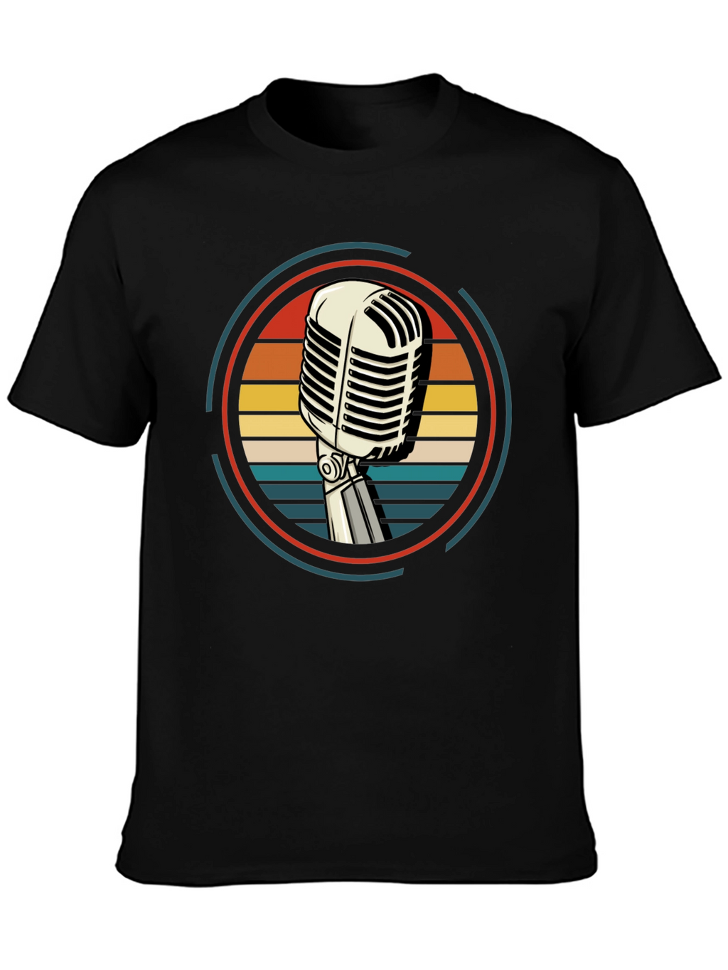 Retro Microphone Graphic Tee
