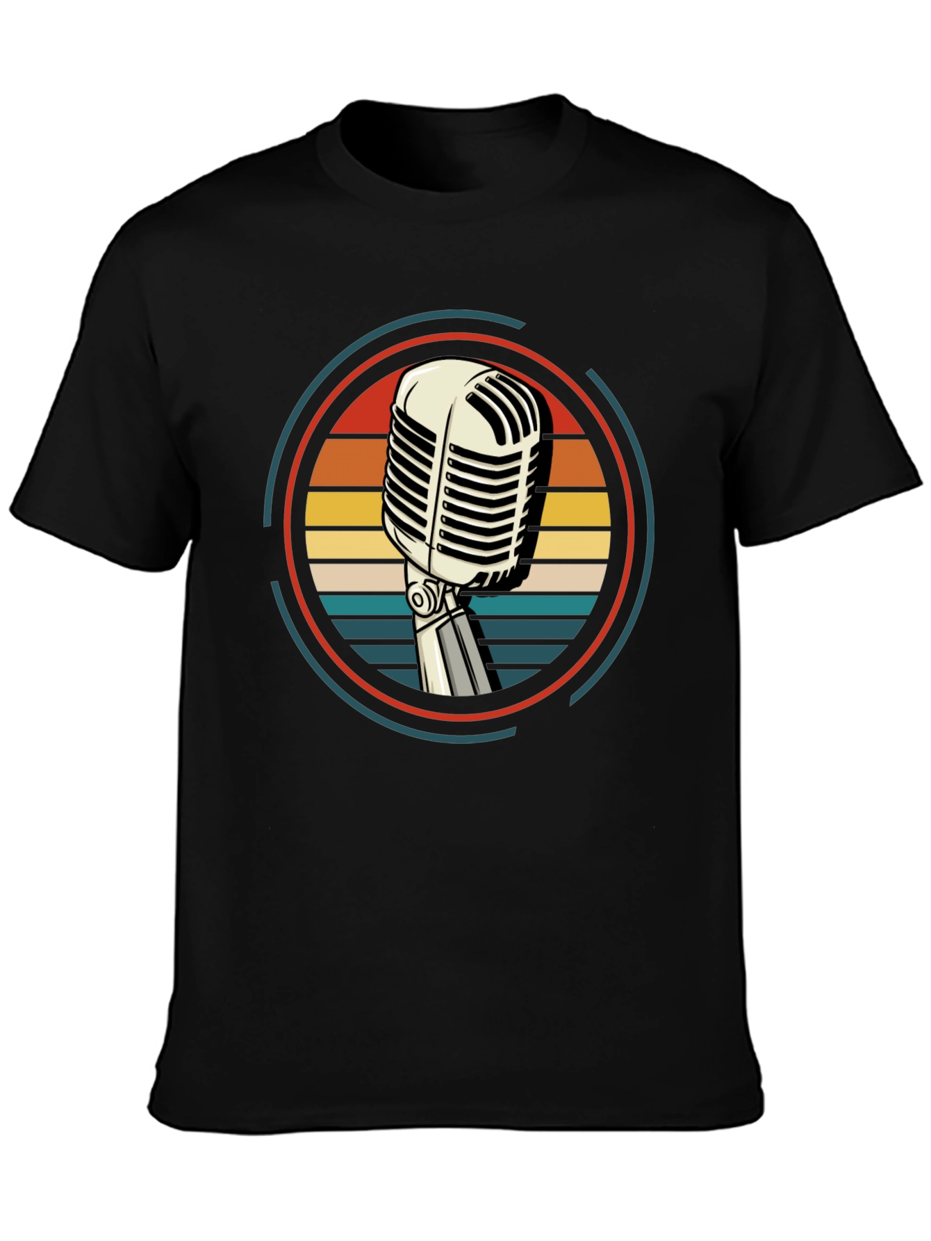 Retro Microphone Graphic Tee