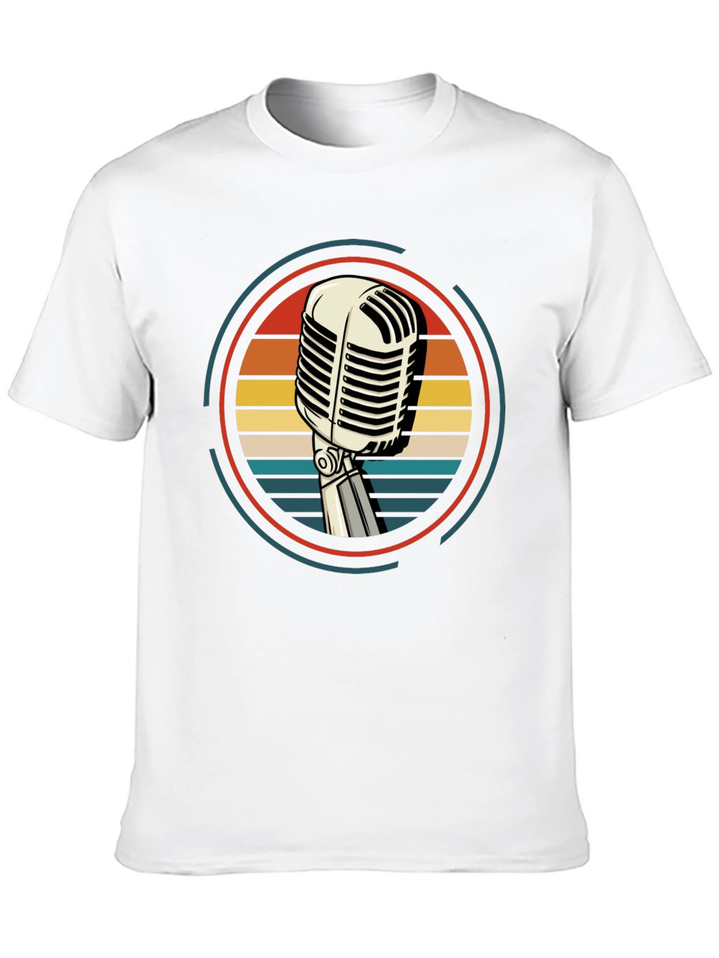 Retro Microphone Graphic Tee