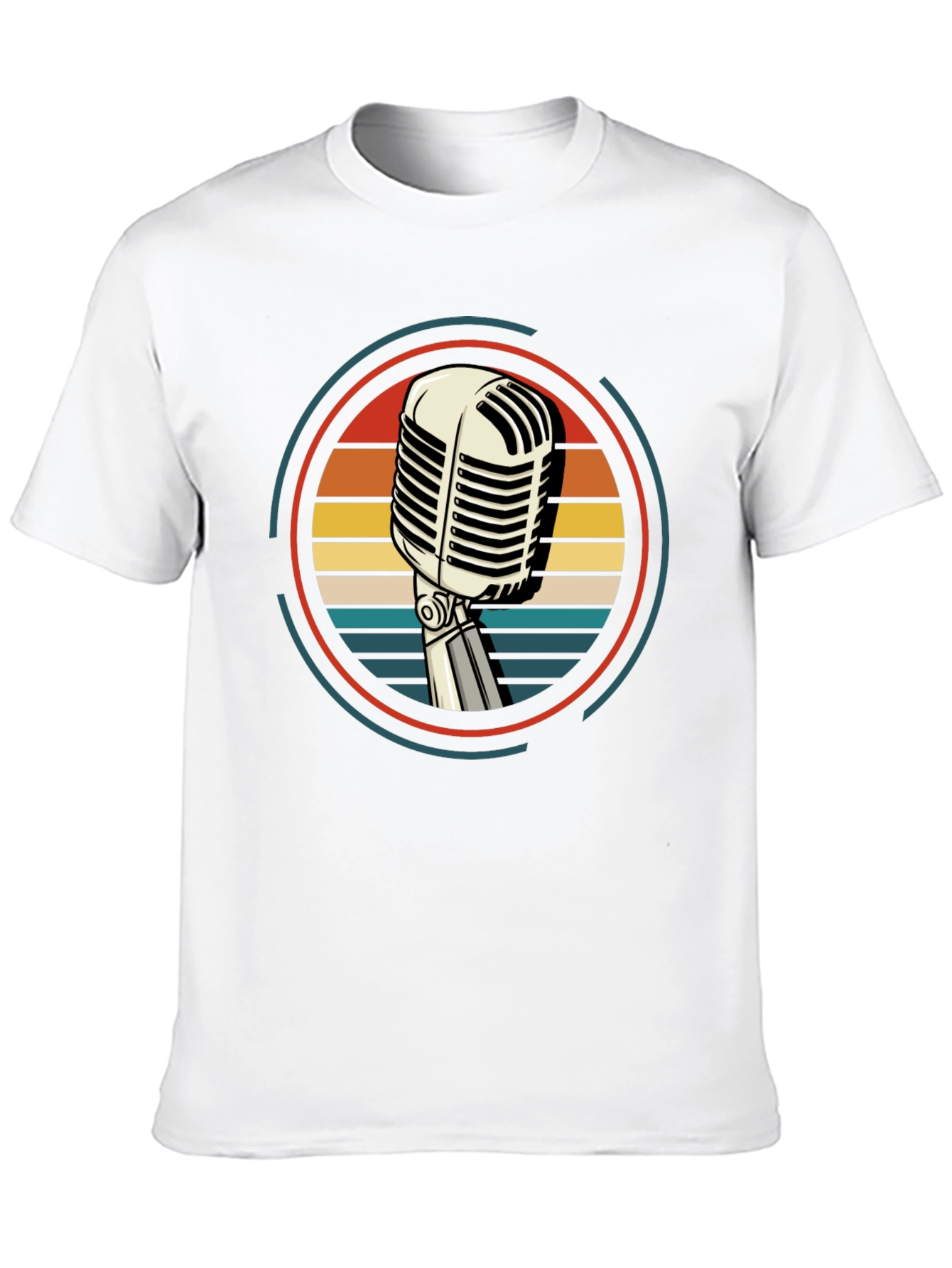 Retro Microphone Graphic Tee