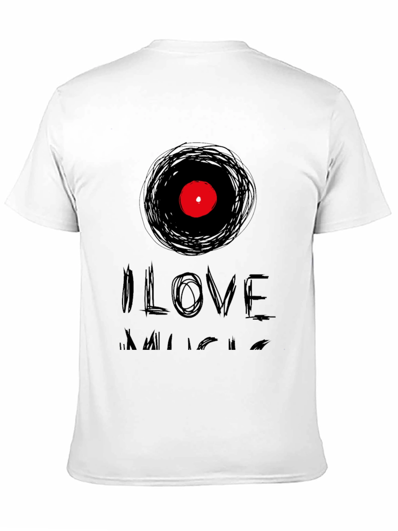 I Love Music T-Shirt Black