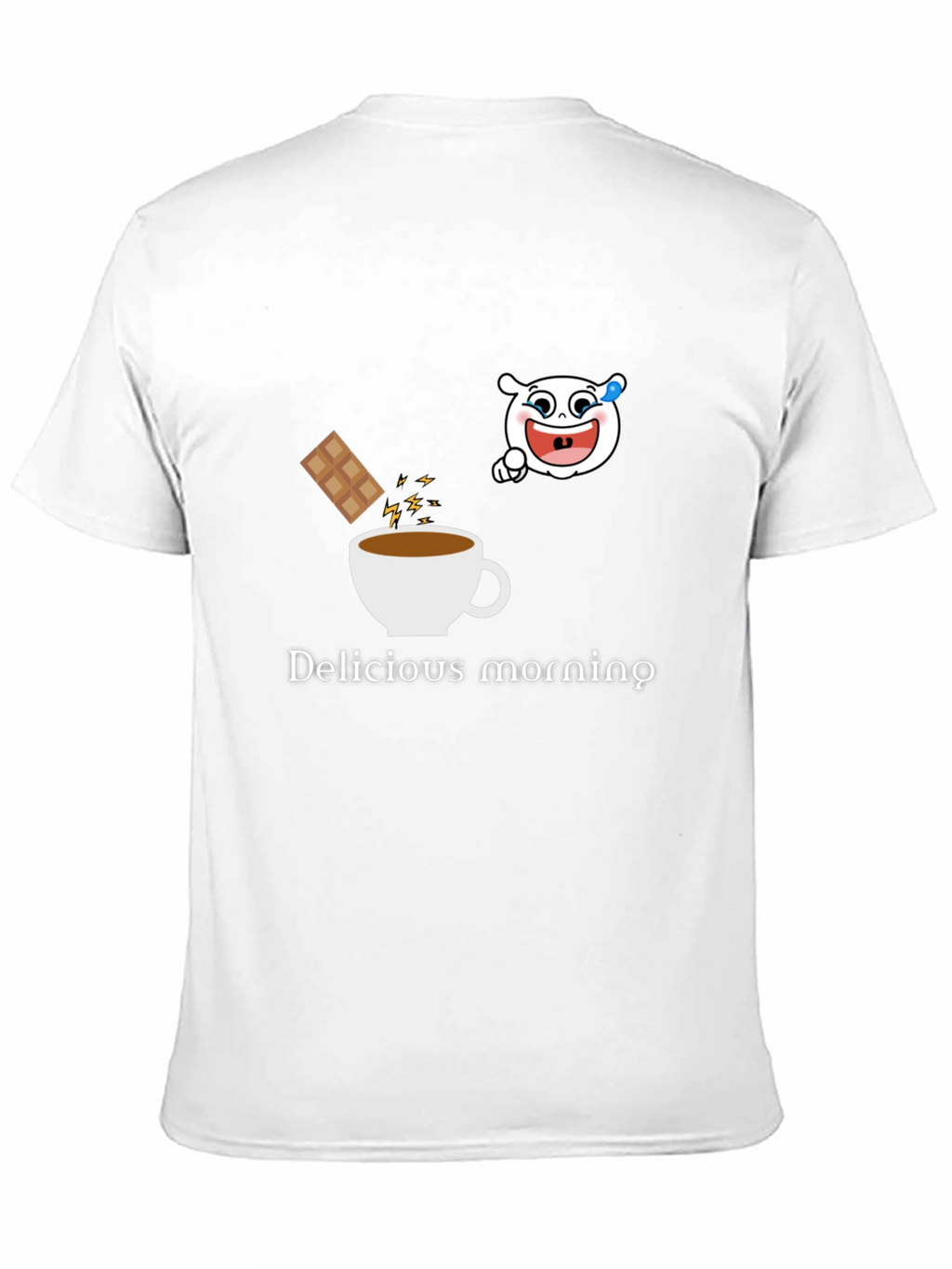 Delicious Morning Black Graphic Tee