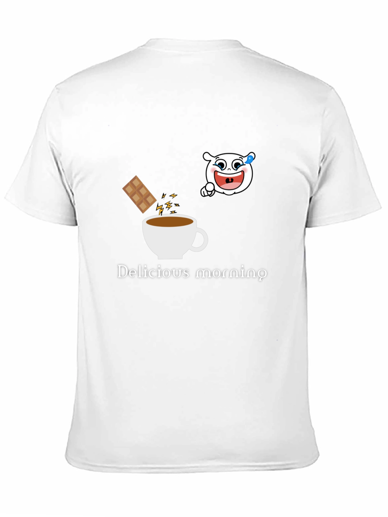 Delicious Morning Black Graphic Tee
