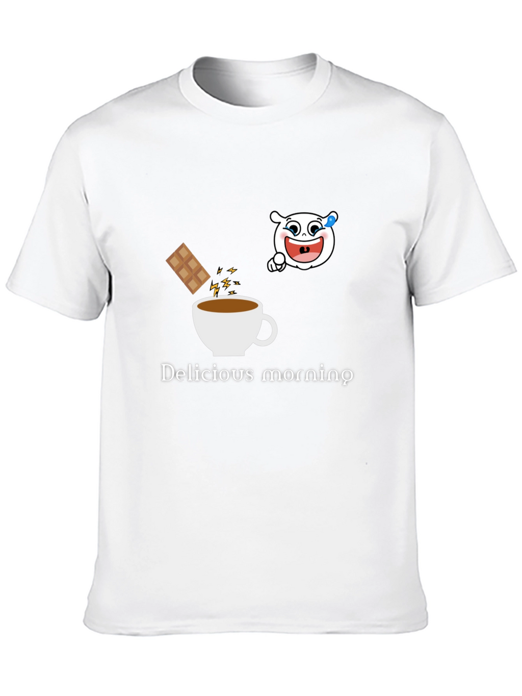 Delicious Morning Black Graphic Tee