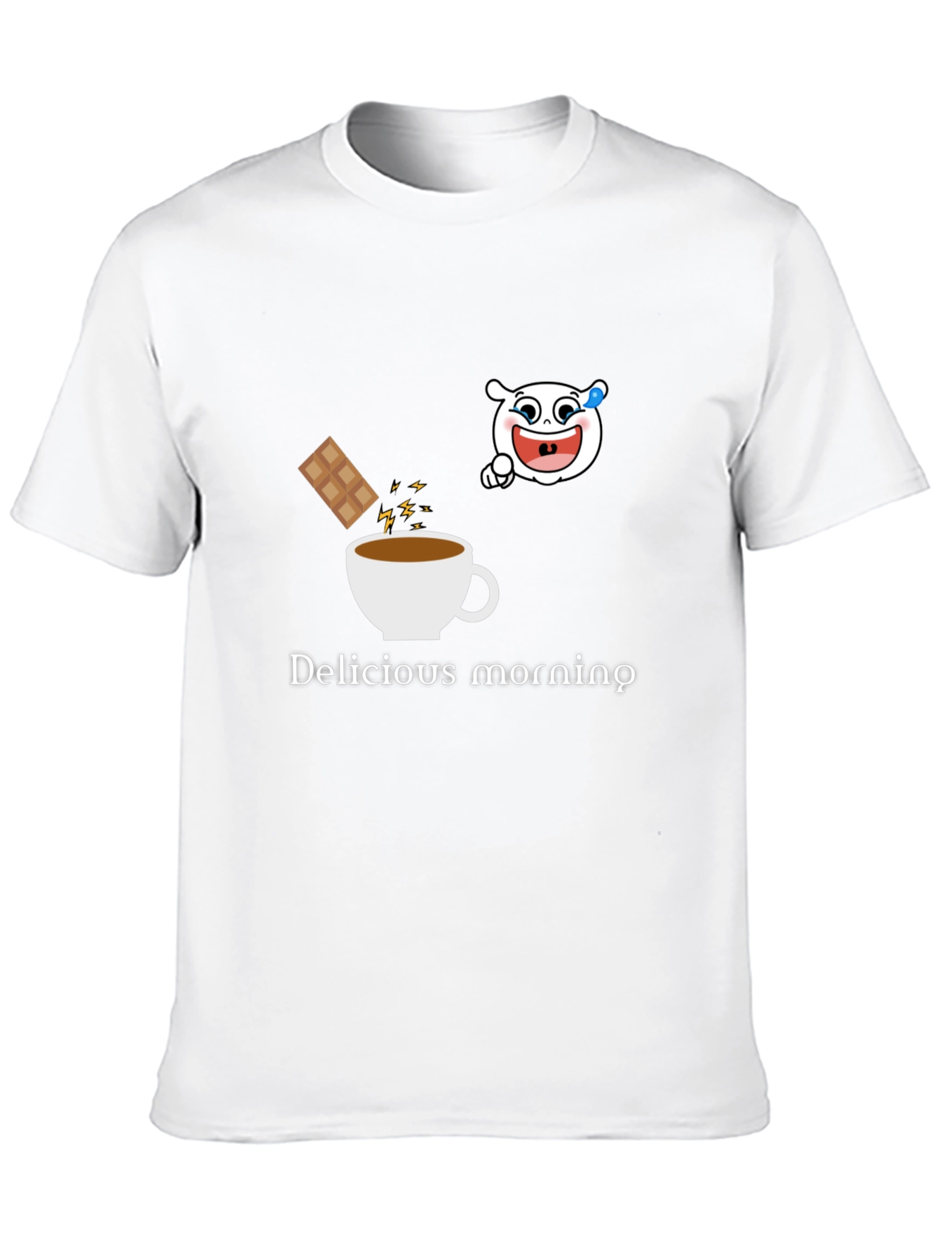 Delicious Morning Black Graphic Tee