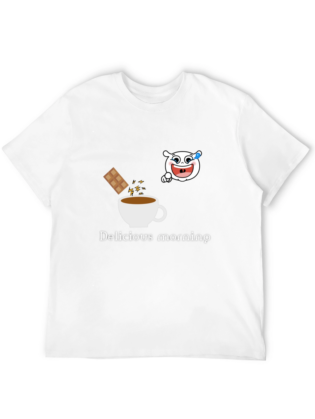 Delicious Morning Black Graphic Tee