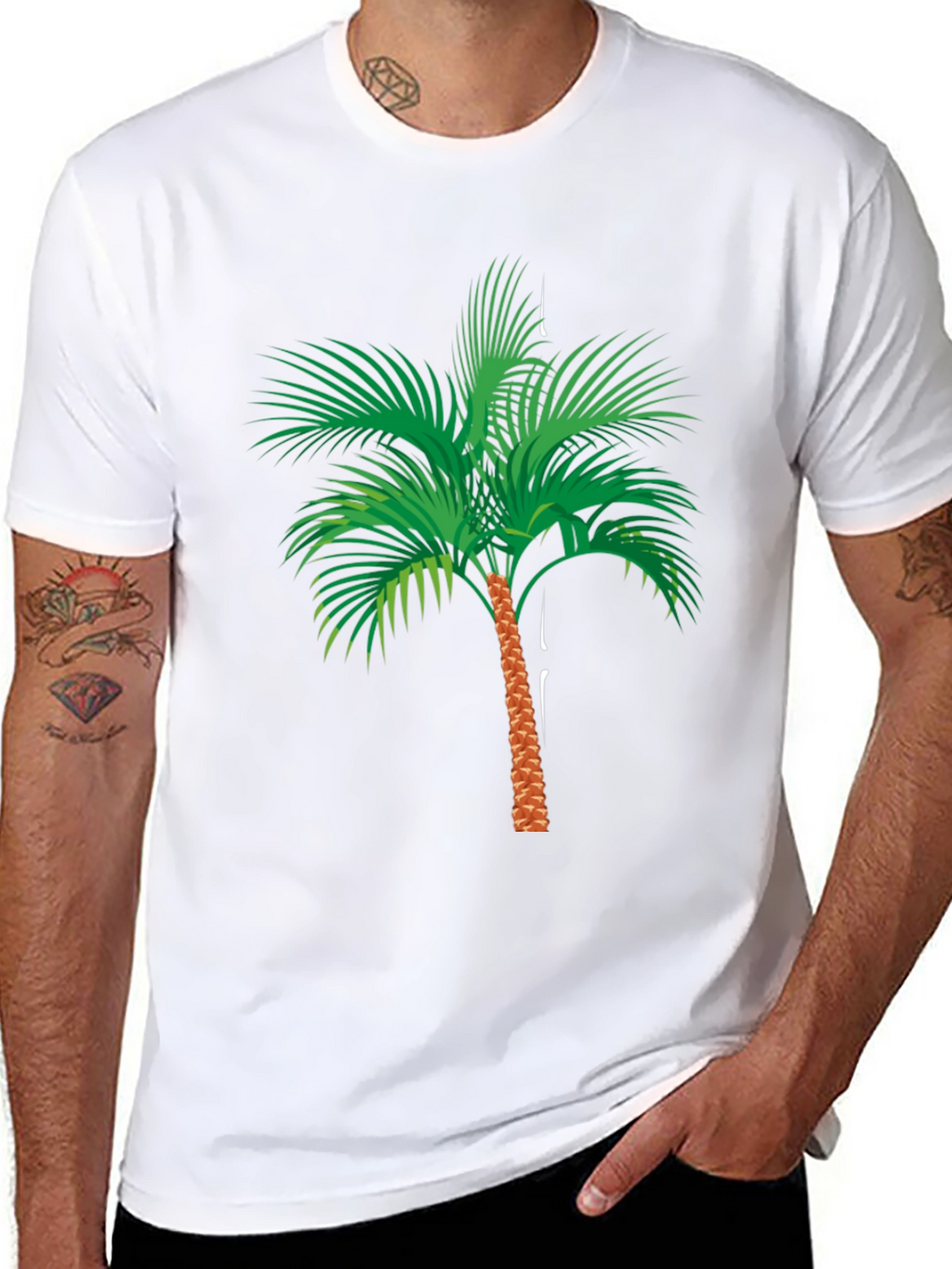 Palm Tree Graphic Tee - Tropical Vibe Shirt
