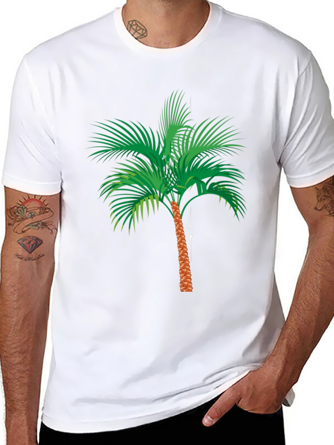 Palm Tree Graphic Tee - Tropical Vibe Shirt