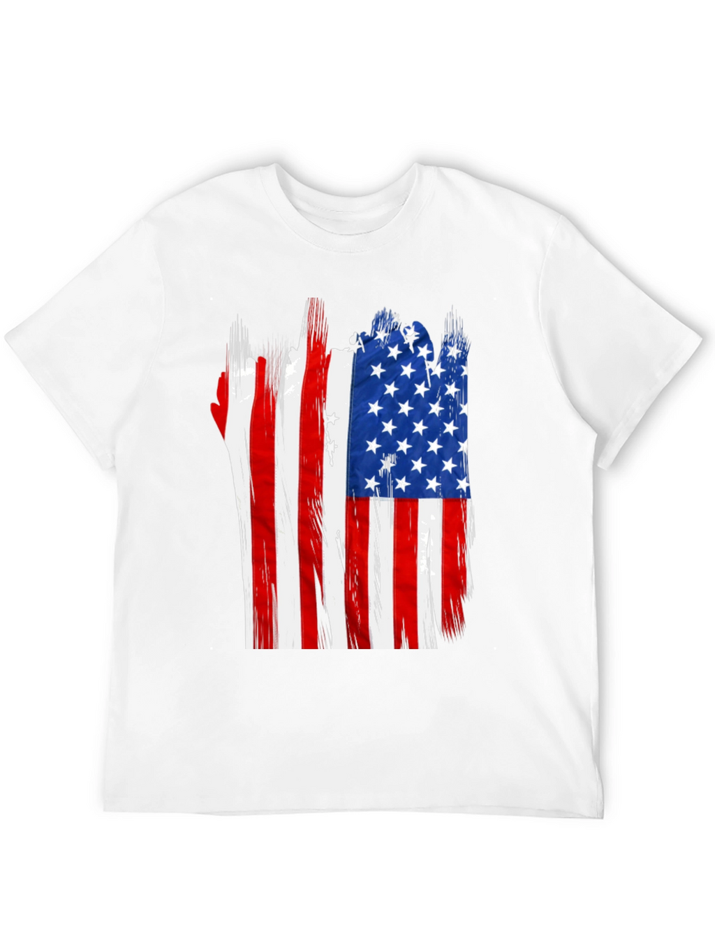 American Flag Distressed Graphic T-Shirt