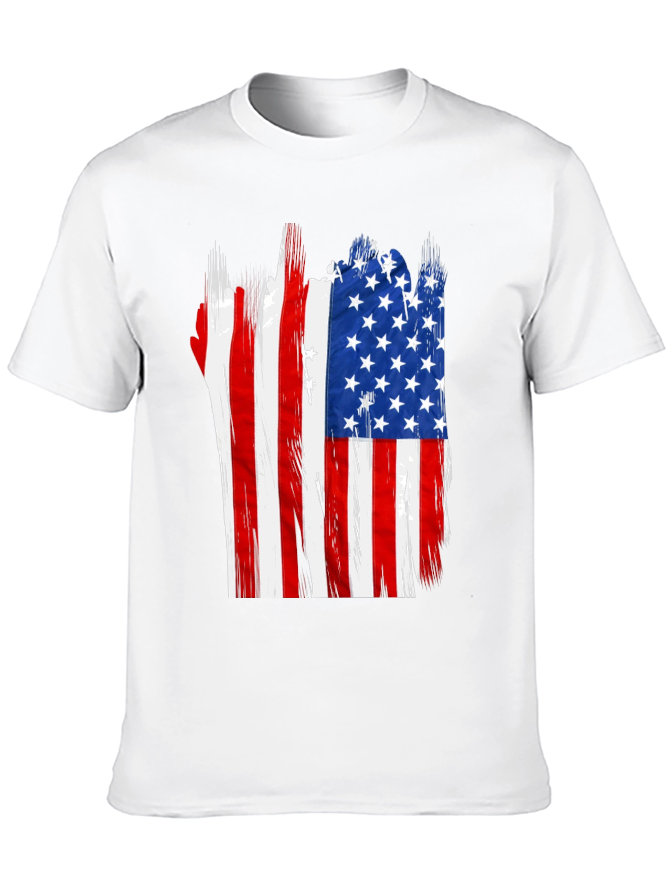 American Flag Distressed Graphic T-Shirt