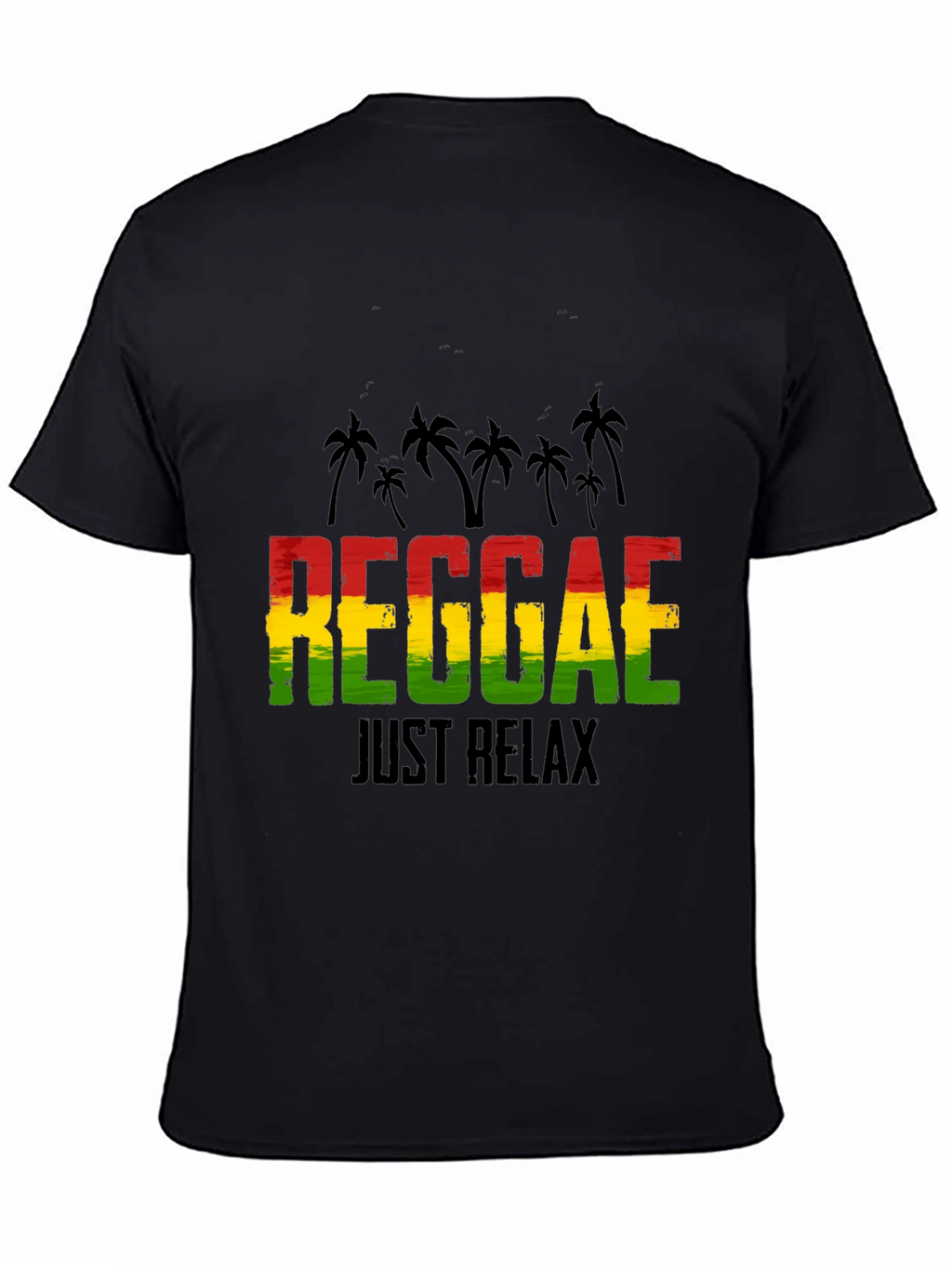 Reggae Just Relax Graphic Tee - Black