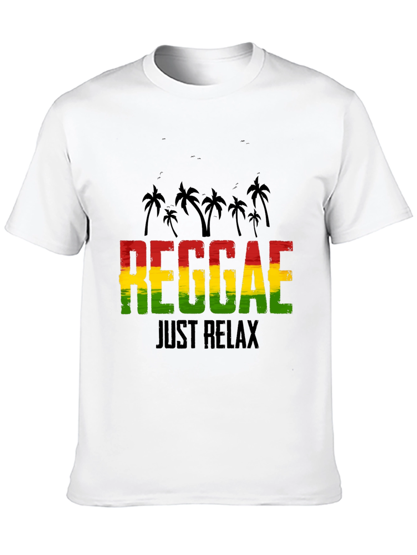 Reggae Just Relax Graphic Tee - Black