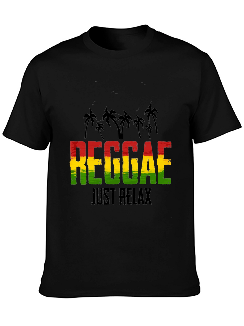 Reggae Just Relax Graphic Tee - Black