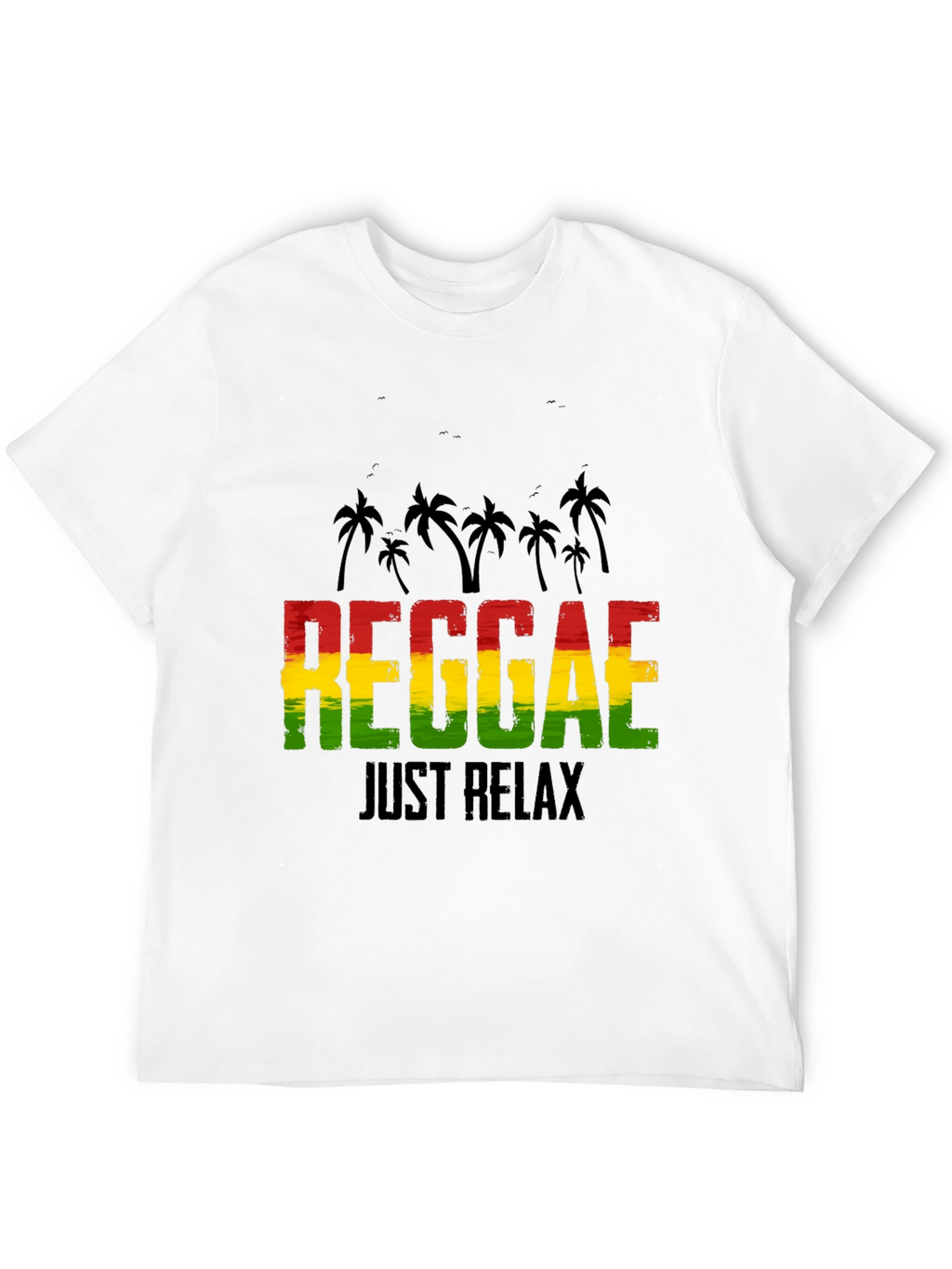 Reggae Just Relax Graphic Tee - Black