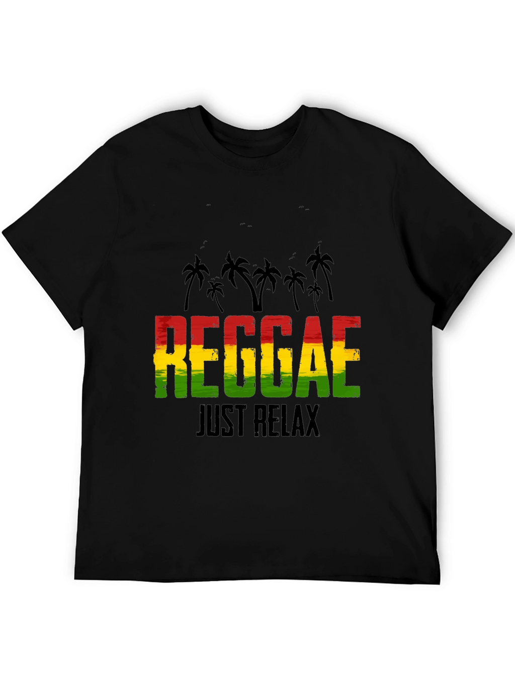 Reggae Just Relax Graphic Tee - Black