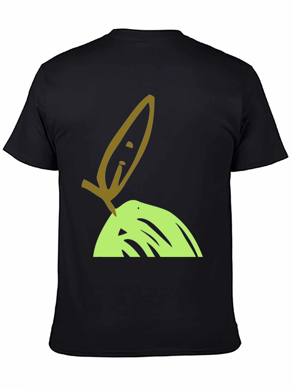 Olive Branch Graphic Tee - Unisex Black T-Shirt