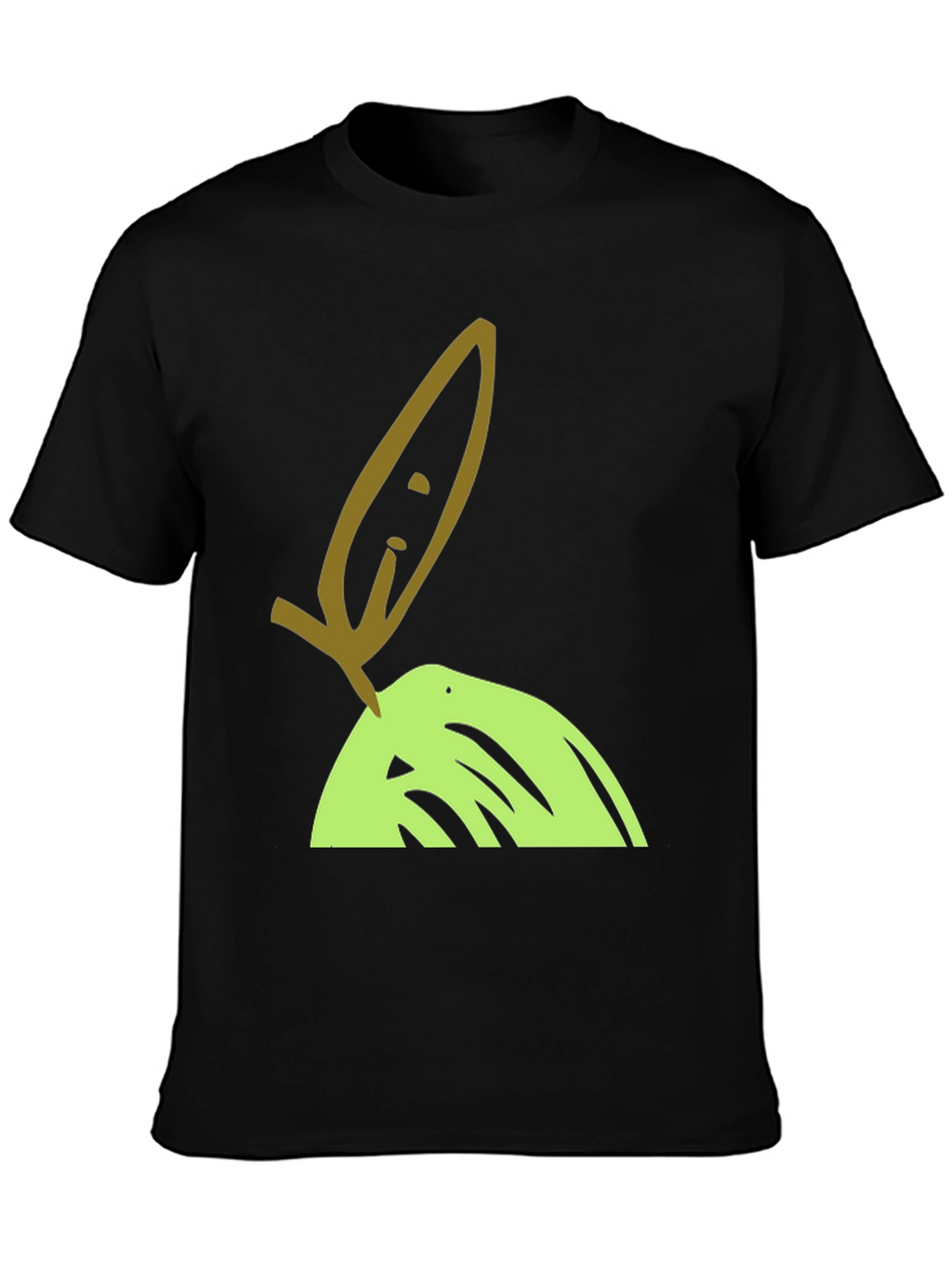 Olive Branch Graphic Tee - Unisex Black T-Shirt