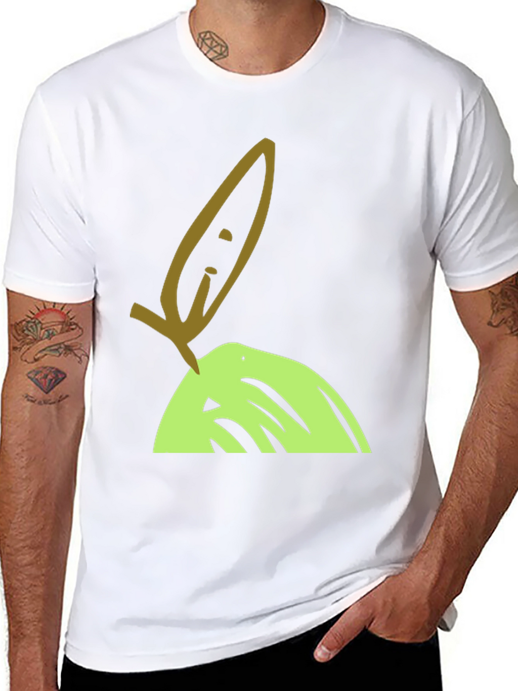 Olive Branch Graphic Tee - Unisex Black T-Shirt