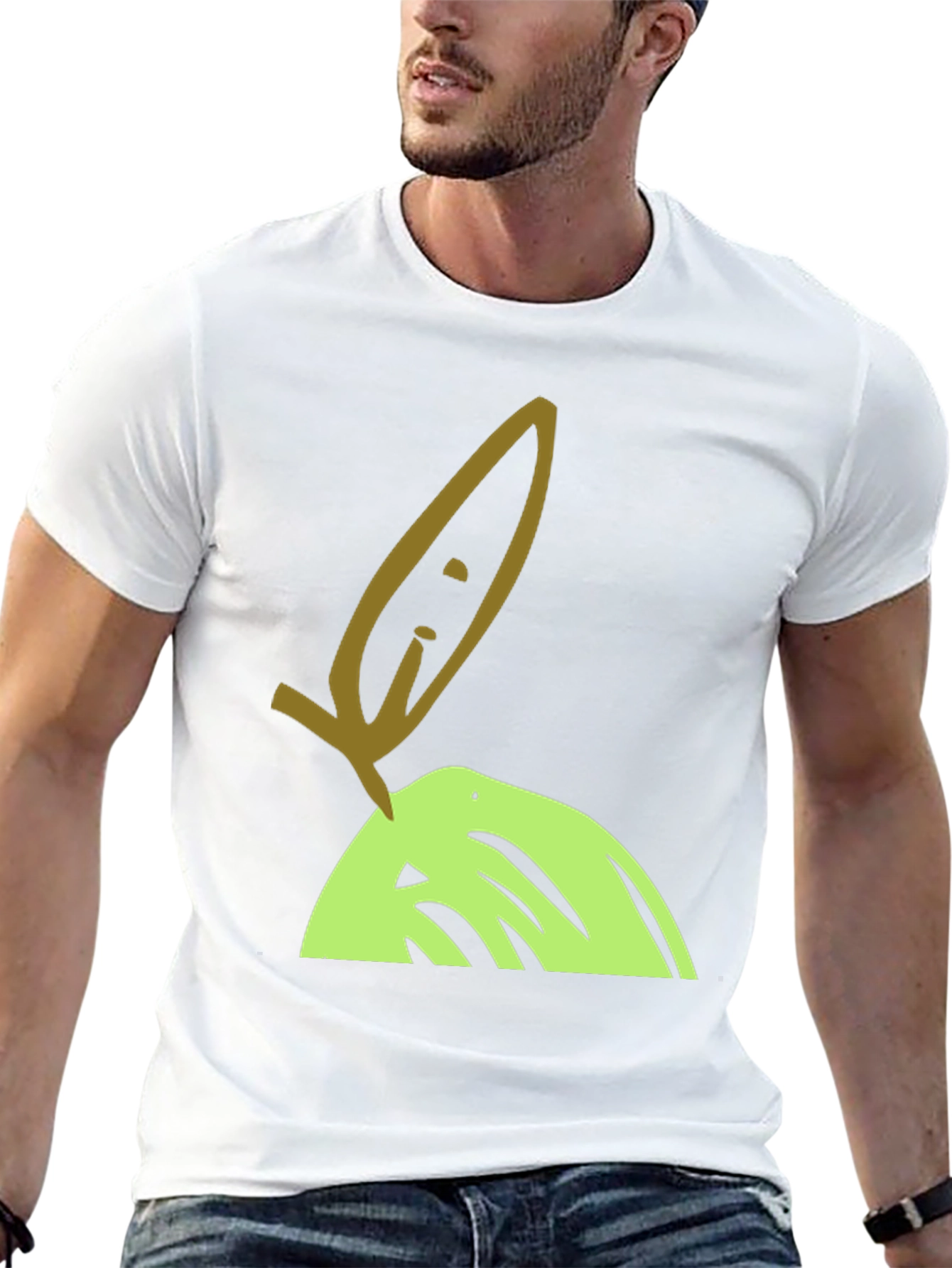 Olive Branch Graphic Tee - Unisex Black T-Shirt