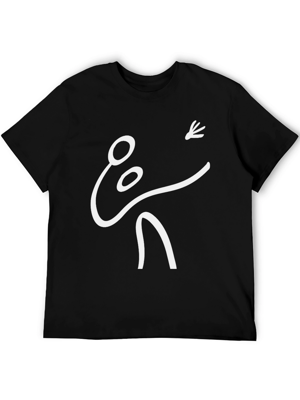 Stick Figure Badminton T-Shirt