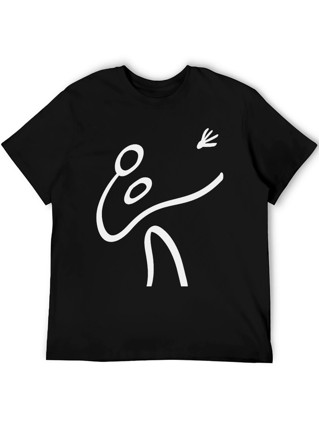 Stick Figure Badminton T-Shirt