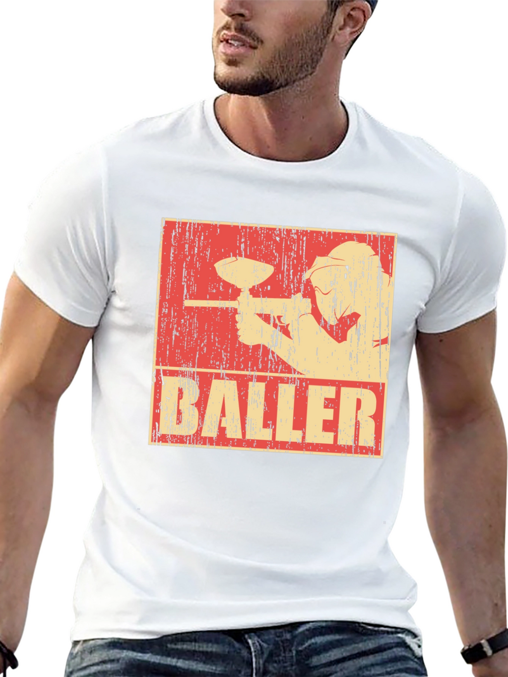 Paintball Baller Tee - Retro Style Graphic T-Shirt