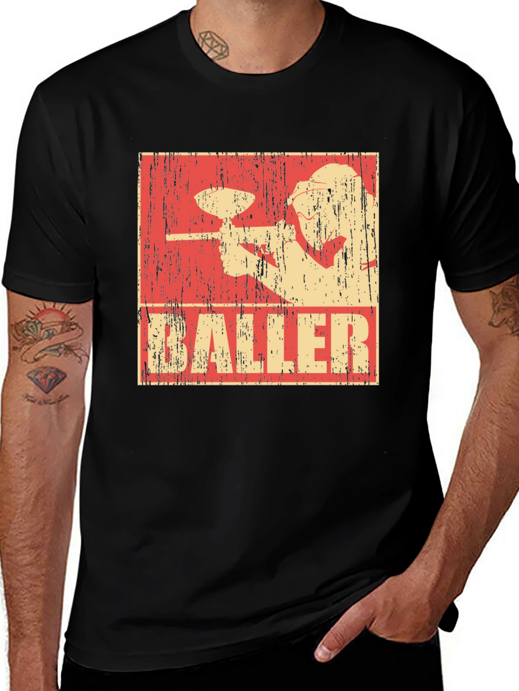 Paintball Baller Tee - Retro Style Graphic T-Shirt