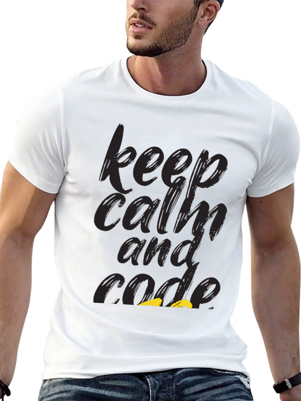 Keep Calm and Code Graphic Tee