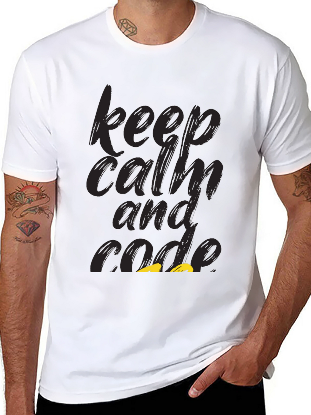 Keep Calm and Code Graphic Tee
