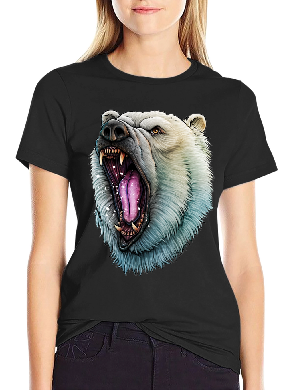 Polar Bear Graphic Tee - Roaring Wild Style